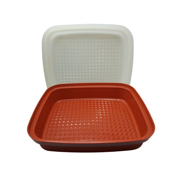 Vintage Tupperware Cake Taker Carrier Marinating and Storage Container - Picture 5 of 5